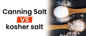 Canning salt vs Kosher salt: How the Two Salts Compare
